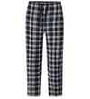 Thumbnail Navy and white checked PJ pants, front view.